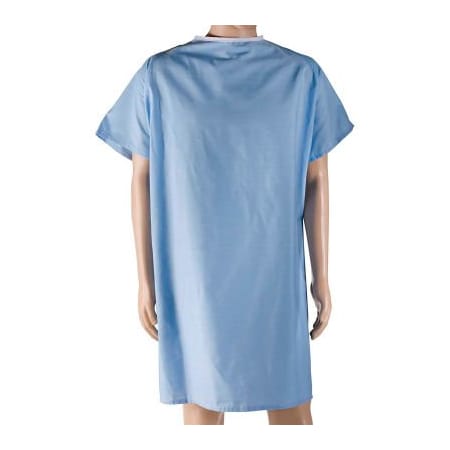 Healthsmart DMI Hospital Gown, Easy Access Patient Gown, Blue Hospital Gown, Blue 532-8030-0139